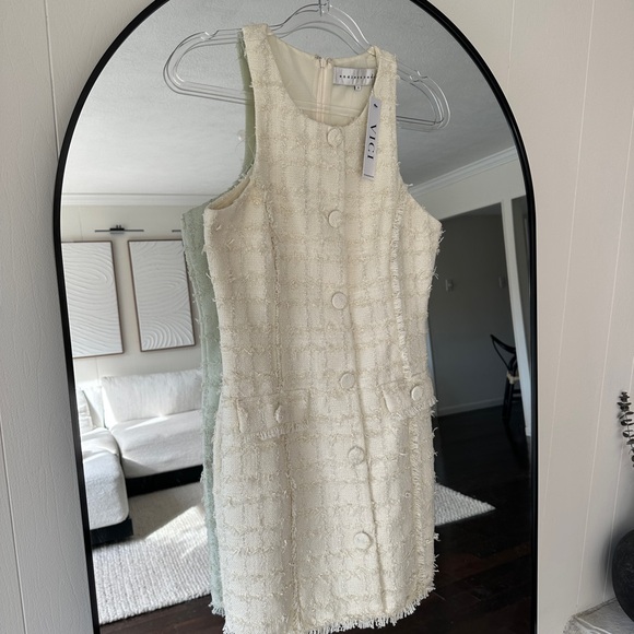 Vici Cream Textured Women's Dress - Picture 1 of 3
